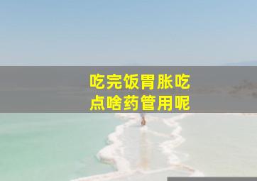 吃完饭胃胀吃点啥药管用呢