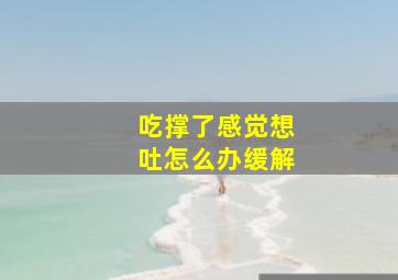 吃撑了感觉想吐怎么办缓解