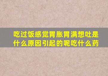 吃过饭感觉胃胀胃满想吐是什么原因引起的呢吃什么药