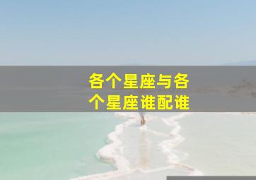 各个星座与各个星座谁配谁