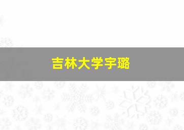 吉林大学宇璐