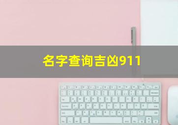 名字查询吉凶911