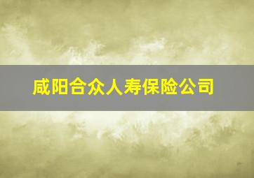 咸阳合众人寿保险公司