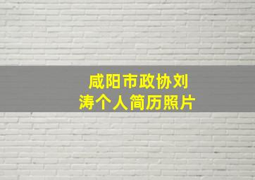 咸阳市政协刘涛个人简历照片