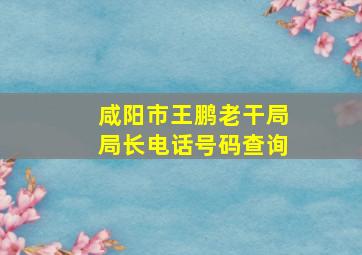 咸阳市王鹏老干局局长电话号码查询