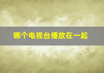 哪个电视台播放在一起