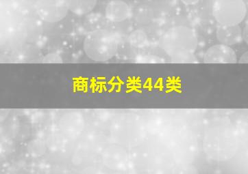 商标分类44类