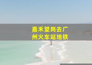 嘉禾望岗去广州火车站地铁