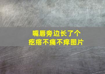 嘴唇旁边长了个疙瘩不痛不痒图片