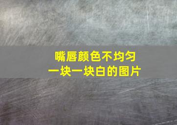 嘴唇颜色不均匀一块一块白的图片