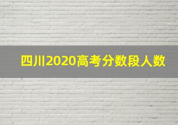 四川2020高考分数段人数