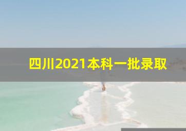 四川2021本科一批录取