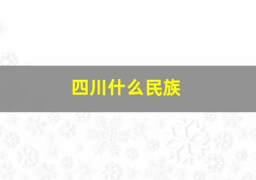 四川什么民族