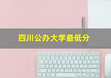 四川公办大学最低分