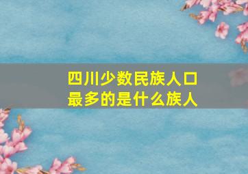 四川少数民族人口最多的是什么族人