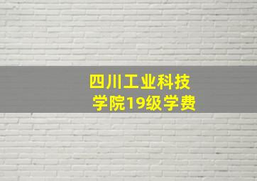 四川工业科技学院19级学费