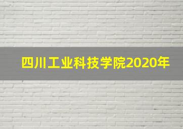 四川工业科技学院2020年