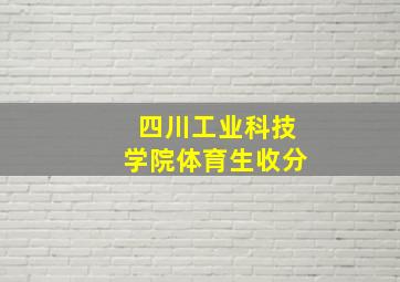 四川工业科技学院体育生收分