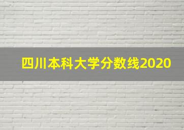 四川本科大学分数线2020