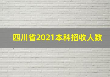 四川省2021本科招收人数