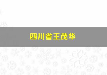 四川省王茂华