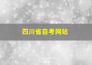 四川省自考网站