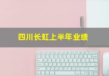 四川长虹上半年业绩