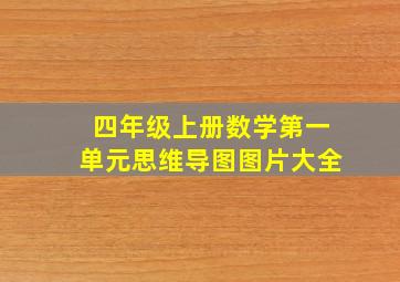 四年级上册数学第一单元思维导图图片大全