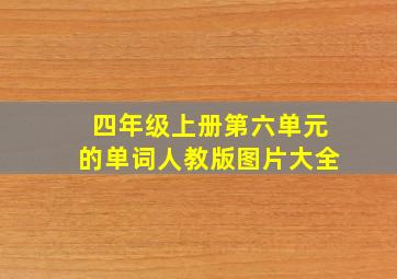 四年级上册第六单元的单词人教版图片大全