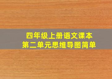 四年级上册语文课本第二单元思维导图简单