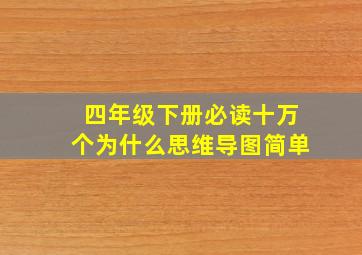 四年级下册必读十万个为什么思维导图简单