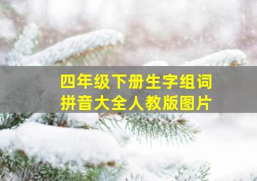 四年级下册生字组词拼音大全人教版图片