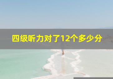 四级听力对了12个多少分