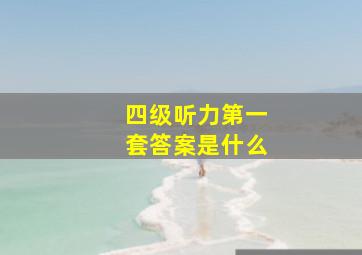 四级听力第一套答案是什么