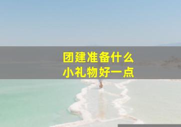 团建准备什么小礼物好一点