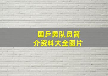 国乒男队员简介资料大全图片