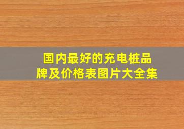 国内最好的充电桩品牌及价格表图片大全集