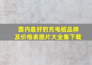 国内最好的充电桩品牌及价格表图片大全集下载