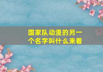 国家队动漫的另一个名字叫什么来着