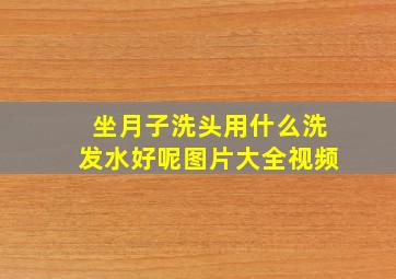 坐月子洗头用什么洗发水好呢图片大全视频