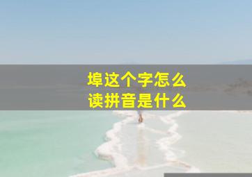 埠这个字怎么读拼音是什么