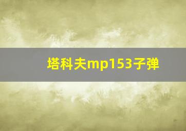 塔科夫mp153子弹