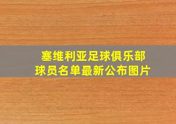 塞维利亚足球俱乐部球员名单最新公布图片