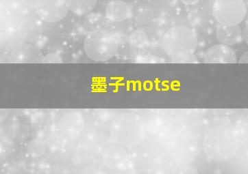 墨子motse