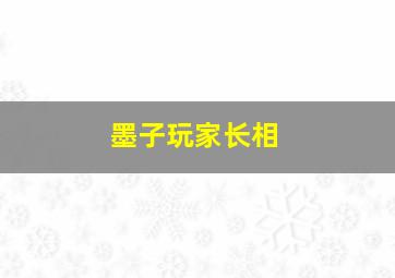 墨子玩家长相