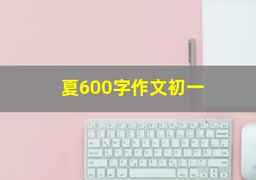 夏600字作文初一