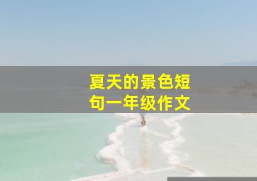 夏天的景色短句一年级作文