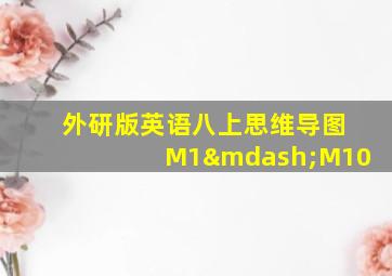 外研版英语八上思维导图M1—M10