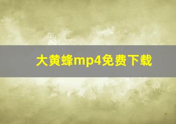 大黄蜂mp4免费下载