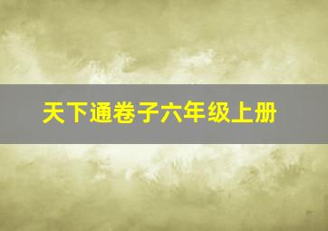 天下通卷子六年级上册